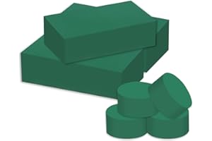 7 Pack Floral Foam Blocks, Round Foam & Block Foam Set, Green Wet & Dry Flower Foam for Fresh & Artificial Flower Arrangement