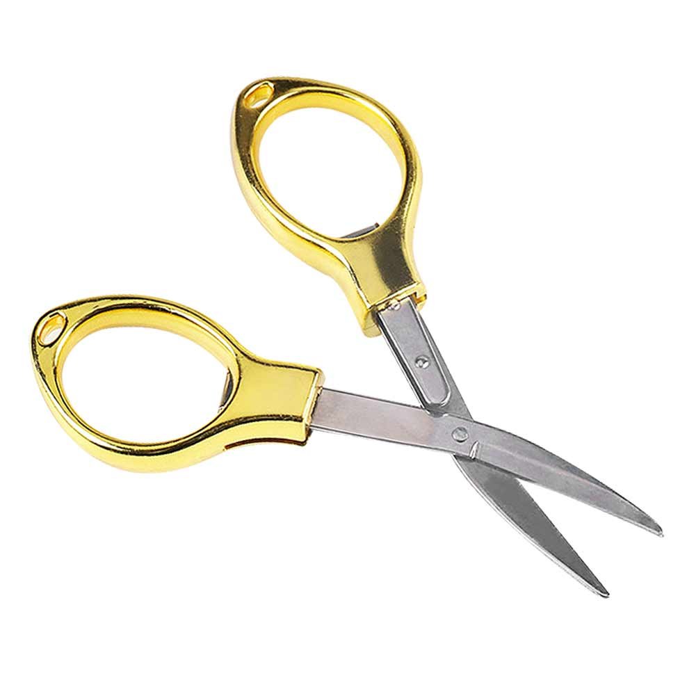 Wildlead Stainless Steel Mini Folding Scissors Keychain Fishing Travel