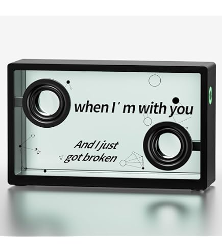 Amazon.com: MorningBlues Transparent Lyric Bluetooth Speaker