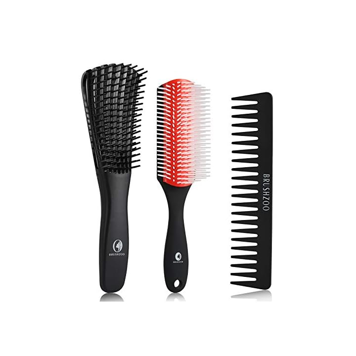 O BRUSHZOO Detangling Hair Brush for Curly Hair, Hair Brushes for Women