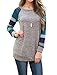UMETINY Women's Cotton Knitted Long Sleeve Lightweight Tunic Sweatshirt Tops