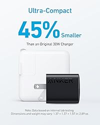 Anker USB C Charger Block, 33W 2 Port Compact