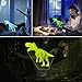 Dinosaur 3D Night Light Table Desk Lamp, Elstey 7 Colors Optical Illusion Touch Control Lights with Acrylic Flat & ABS Base & USB Cable for Christmas Gift