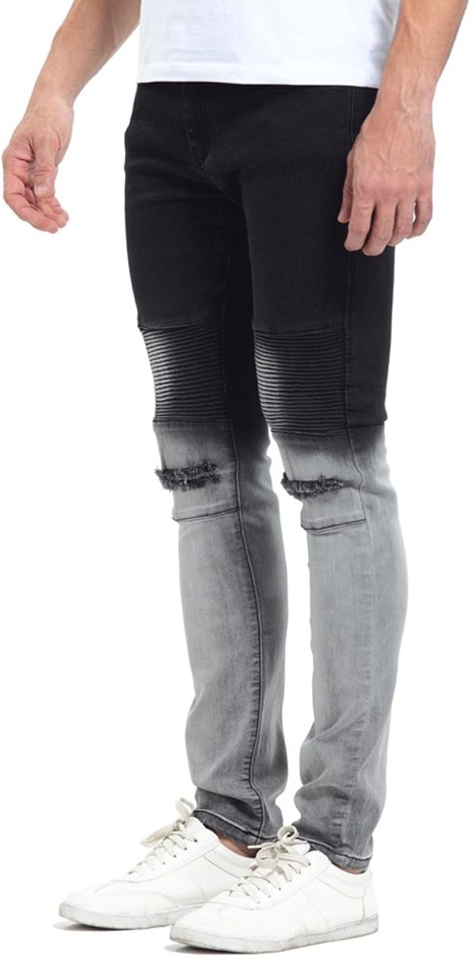 biker distressed jeans