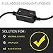 Auxbeam H13 9008 H13A P264T PJ264T LED Conversion Kit Error Free Wiring Harness Adapter