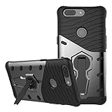 OnePlus 5T Case SunRemex Durable Armor with Full Body Protective and Heavy Duty Protection and 360 Degree Rotating Kickstand Design for OnePlus 5T Phone(2017) (Black)