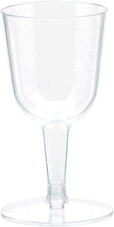 Amazon Amscan クリアミニワイングラス 2 5オンス 1 Ct パーティーグッズ おもちゃ