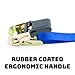 Ratchet Straps - Premium Tie Down Moving Straps with Double J Hooks - 586 lbs Load Cap - 1760 lbs Break Strength - 1 inch x 15 feet - Set of 4