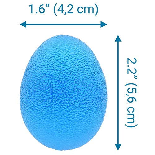 EX ELECTRONIX EXPRESS 78EGG3PK Egg Shaped Colorful Hand Exercise Balls