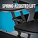 VARIDESK Cube Series by Vari - Height Adjustable Standing Desk for Cubicles - Stand Up Desk Converter for Dual Monitors - (Black) (Cube Corner 48)
