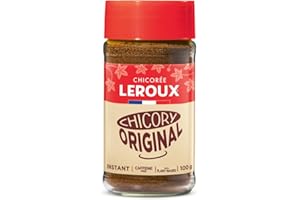 Leroux Instant Chicory, Plain - Caffeine Free, Coffee Alternative, 100 grams