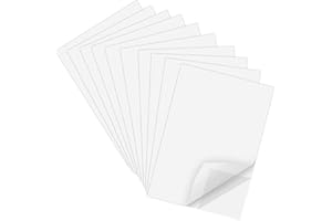 Lot de 10 feuilles adhésives double face transparentes pour loisirs créatifs, ruban adhésif puissant de 21,3 x 15,2 cm pour l