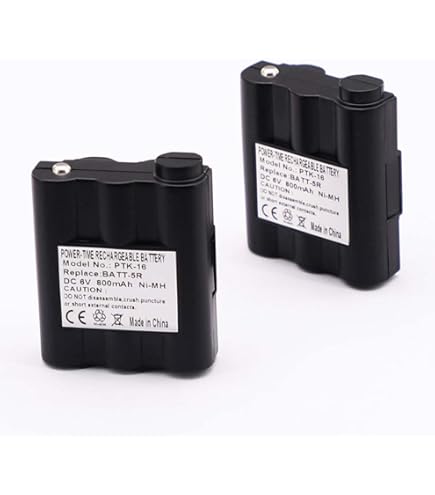 HQRP 6V 700mAh Rechargeable Battery For Midland GXT Series Two-Way Radios