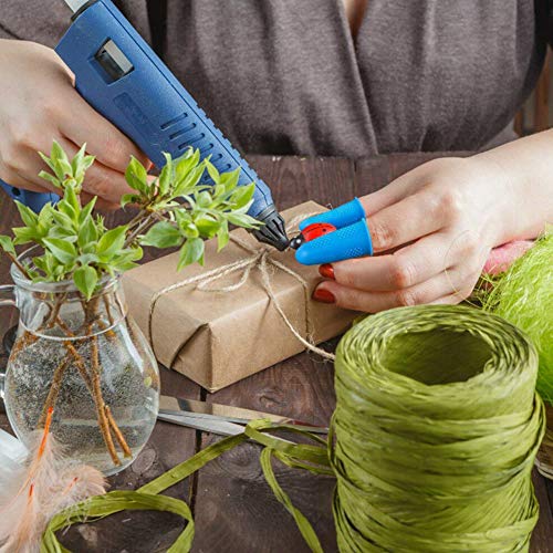 Finger Protectors, 20Pcs Silicone Hot Glue Gun Finger Covers Caps,4 Colors Finger Guard Protectors for HotGlue Sewing Wax Rosin Resin Honey Adhesives Scrapbooking Crafts Ironing Embroidery Needlework - Thumbnail 3
