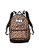 Victorias Secret Pink Campus Backpack Animal Print/Black/White Logo