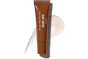 Cay Skin Isle Lip Balm SPF 30 – High Shine, Hydrating + Sheer Lip Gloss in Vanilla Brown Sugar Flavor – Formulated with Natural Ingredients for All Skin Tones – Clear, 0.35 oz