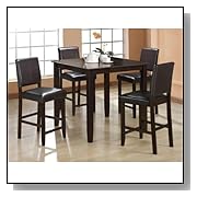 Counter Height Dining Sets 5 Pc Derick Counter Height Table and 4 Stools Set