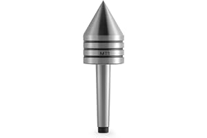 HOZLY MT1 Heavy Duty Live Tailstock Center - Precision Hardened Morse Taper #1 Lathe Tailstock Center for Metal Wood Turning, Milling, Drilling - CNC Compatible