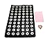 Ladieshow Snap Jewelry PU Leather Display Board for 12mm 18mm 20mm Snap Button(Black)