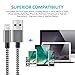 KINGBACK Lightning Cable 3Pack 3ft 6ft 10ft Nylon Braided Lightning Cable Cord USB Charging Cable Charger for Apple iPhone 7/7 Plus/6/6s/6 Plus/6s Plus/5/5c/5s/SE,iPad iPod Nano iPod Touch
