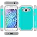 Galaxy J1 Case, Samsung J100 Case, ZeopoCase Hybrid Armor Hrad and Soft Dual Layer Defender Protective Case Cover for Samsung Galaxy J1 (2015) / J100) (Teal)