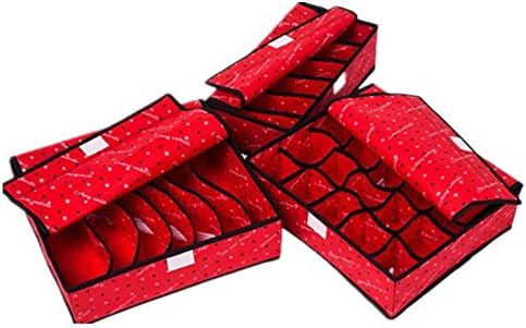 Osierl Closet Underwear Organizer 3 Pieces Set for Bra Socks with Lid