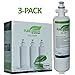 LG LT700P compatible Refrigerator Water Filter ADQ36006101, 3 Pack