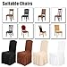 Anself Ruffled Stretchable Washable Dining Chair Cover Spandex Seats Slipcover for Wedding Party/Hotel (Champagne)