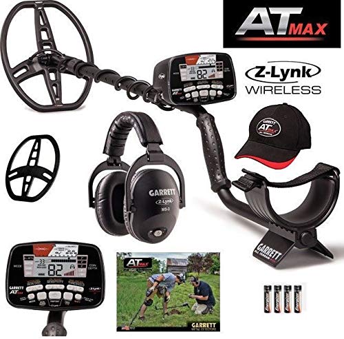 Garrett AT Max Metal Detector with Z-Lynk Wireless Headphone Plus Free Accessories