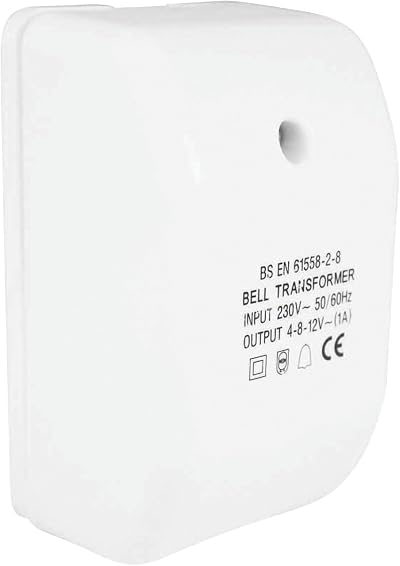 Eterna EA4812 Bell Chime Transformer 4V 8V 12V 1A IP20 Double Insulated