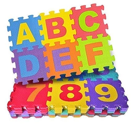 Asu 36 Pieces Alphabet Floor mats for Kids, Puzzle Foam Mat for Children Above 2 Years