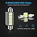Partsam 6pcs Ice Blue 41mm 42mm Festoon 4-5050-SMD LED Light Interior Dome Map Trunk Cargo Footwell Replacement Bulb Lamp 12V 561 562 578 211-2