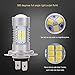 YITAMOTOR Fog Lights LED bulbs 1200 Lumens Extremely Bright Xenon White 21 SMD H7 LED Bulbs daytime running lights with Projector