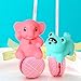 rainbow yuango Pack of 30 Mini Colorful Animals Rubber Bath Toys Cute Rubber Assorted Wildlife Animal Characters for Baby