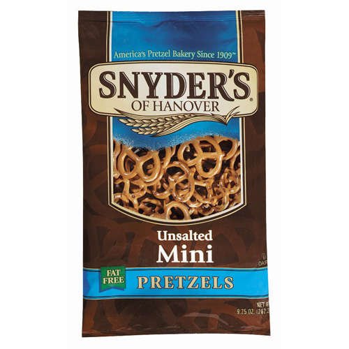 Galleon SNYDERS OF HANOVER MINI PRETZELS UNSALTED 12 OZ BAG