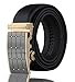 Imperial Men's Ratchet Leather Dress Belt (black gold)