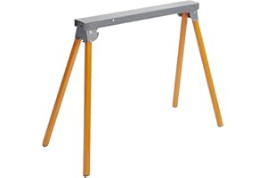 Bora Portamate All Steel Folding Sawhorse PM-3300 33" Tall Fold-Up Heavy Duty Saw Horse. Fully Assembled, 500 Lb. Capacity & Quickly Folds Up For Easy Storage,Orange