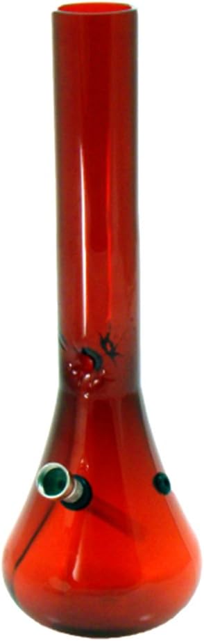 Acrylbong Vase 32 CM Red / Bong Shiha Tobacco Smoking Water Pipe
