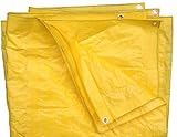 8 Ft X 10 Ft High Visibility Yellow Tarp - 3.3 Oz.