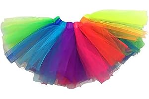 STUFFEMS TOY SHOP Adorable Rainbow Tutu Teddy Bear Clothes Outfit Fits Most 8" - 10" Stuffed Animals