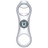 KITCHENDAO Magnetic Beer Bottle Opener for Refrigerator, Twist-off/Pry-off Opener, Pop-can Opener, Heavy Duty Steel Die-Cast Construction with Magnets, Stick to Fridge for Easy Storage, Gift for Men