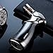 Jobon Quad Jet Straight Flame Butane Spray Torch Cigar Lighter ZB-659 one second to cool itself down (Nickel)