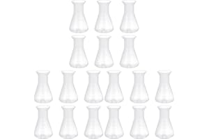 ULTECHNOVO 18pcs Accessories of Ml Narrow Beaker Graduated Scientific Cone Flask- Triangular Experiment Accessory Learning Bottles Toys Project Students Bottle: Laboratory Kit Educational