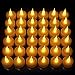 LED Candles, Lasts 2X Longer, Realistic Tea Light Candles, Flameless Candles to Create a Warm Ambiance, Flickering Bright Tealights,Battery Operated Candles,Unscented, Batteries Included (24) primary