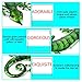 LIFFY Metal Gecko Outdoor Wall Art 15inch Glass Lizard Decor Green Garden Decorations for Patio or Door
