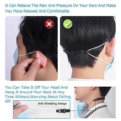 Mask Extender Face Mask Strap,Face Mask Extender Strap Ear Loops Relieving Ear Pressure & Pain