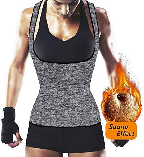 NHEIMA Sauna Suits, Slimming Body Shaper for Women, Tummy Fat Burner, Hot Weight Loss Sweat Tank Top, Thermo Neoprene Sauna Vest No Zipper Shapewear