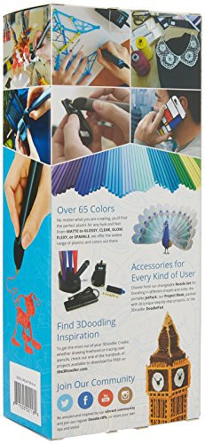 [- 3Doodler Create 3D Printing Pen Set with 50 Plastic Strands, Electric Yellow  -]