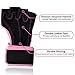 Nova Skyline Gym, Weightlifting, Workout, Fitness & Crossfit Gloves - Padded Palm, Fingerless, Ultralight Weight, 16