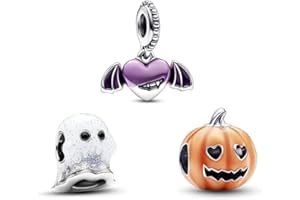 TCZNAF Halloween Fashion Charms for Bracelets and Necklace Pendant Bead Charm Jewelry Present for Women Family Friends